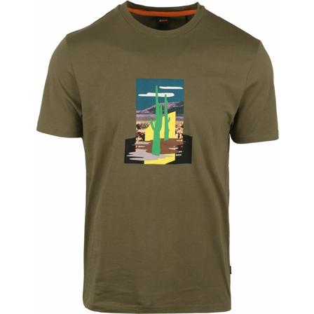 Hugo Boss T-shirt Grøn, Herre T-shirts, Størrelse: XL