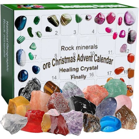 2023 Ore Advent Toy Countdown Collections For Children Precious Stones, Fossils And Minerals Kit Christmas Calendars-sz1