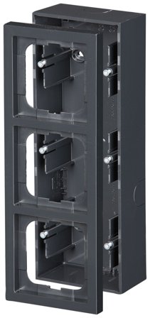 ABB Impressivo Korotuskehys antrasiitti 3-paikkainen, Kytkimet & pistorasiat