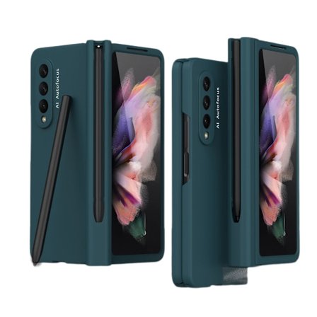 Original inbyggt skärmskydd med S Pen-hållare 360 Full Body Protective Cover för Samsung Galaxy Z Fold 4