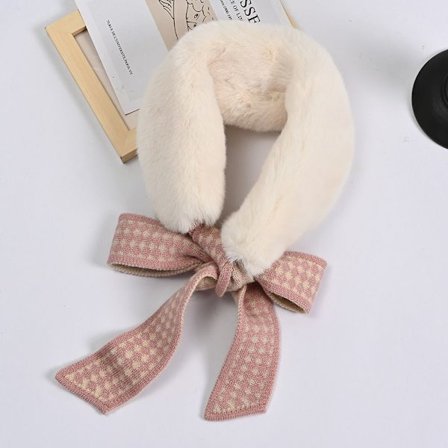 Skinny skjerf i fuskepelskrage 3 3