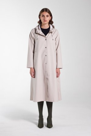 Mosebacke Long Raincoat Light Sand