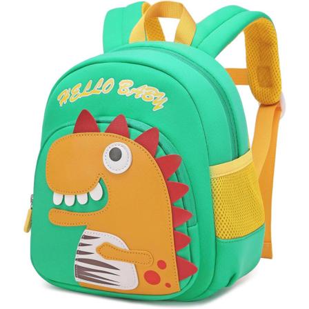 Dinosaurie Ryggsäck för Småbarn 3-6, Mini Ryggsäck Pojkar Flickor, Neopren Förskola Ryggsäck för Barn med Anti-förlorad Säkerhetskoppel för Dagis 