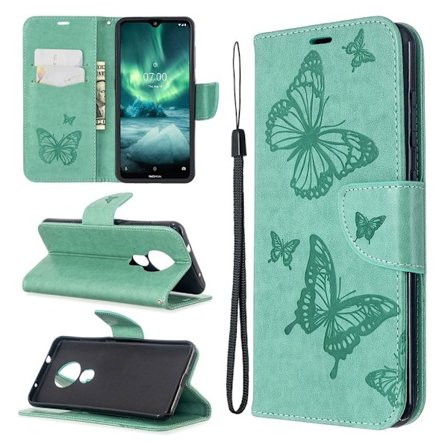 Butterfly Nokia 7.2 / 6.2 etui – Grøn
