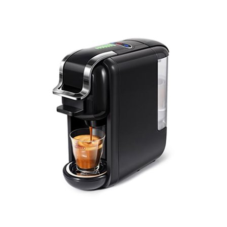 HiBREW 5-i-1 Elektrisk Mini Espressomaskin med 7 Valbara Vattenvolymer, 19 Bar Kall/Varm Bryggning, 600ml/20.3oz Avtagbar Vattentank
