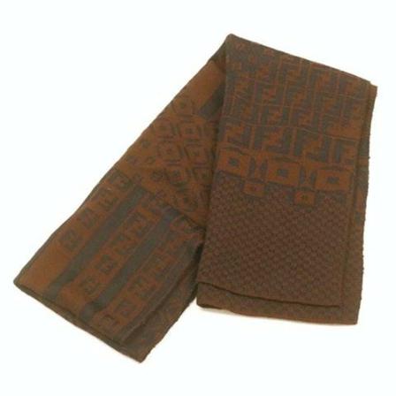 Fendi Vintage, Scarf Pre-owned Bruin, Heren, Maat:ONE Size
