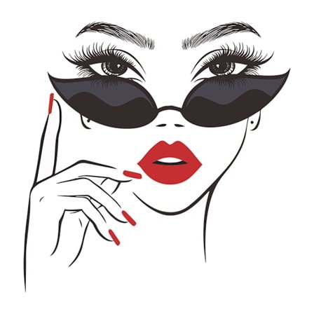 Vacker tjej väggdekal Väggdekoration klistermärke för sovrum vardagsrum