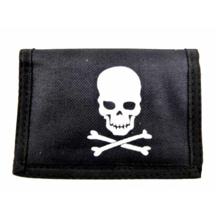 Dödsskalle Plånbok 10 Cm Skalle Skull Börs Wallet