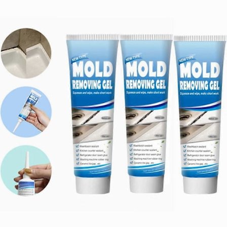 1-3 stk. Mould Magic Extreme gel formel 120g tube til vandhaner, vaske, fugemasse, vinduer