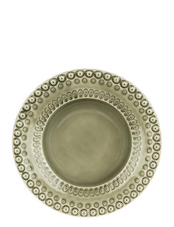 Daisy Soupbowl 2-Pack Home Tableware Plates Deep Plates Grønn PotteryJo