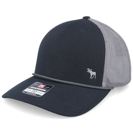 Hunter - Svart trucker Keps - Tiny Moose 112fpr Split Black/Charcoal/Charcoal A-Frame Trucker @ Hatstore