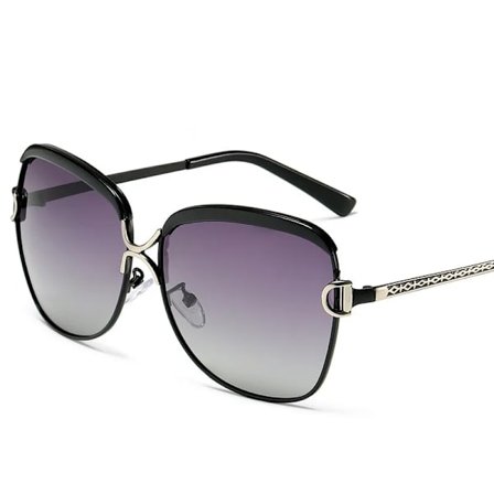 Lyxiga polariserade damsolglasögon kvinnor gradient lins runda solglasögon fyrkantiga märke Oculos Lunette De Soleil Femme