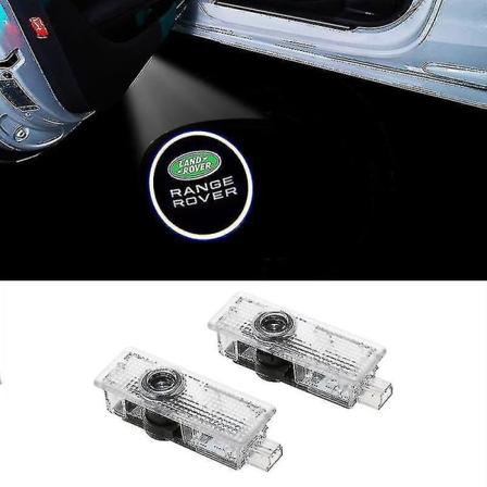 2 st välkomstljus för Land Rover Range Rover Discovery 3 4 Freelander 2 LED-laserprojektionsljus logotyp bildörrljus golvljus C-stil