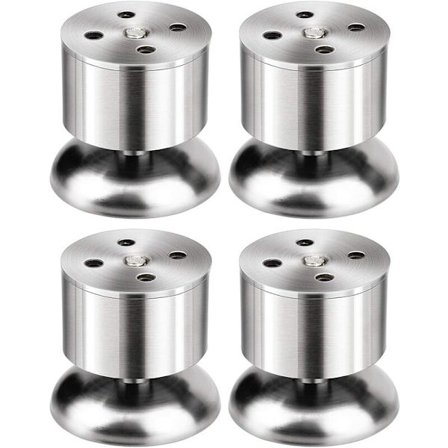 Möbelben Set om 4 justerbara möbelben i rostfritt stål