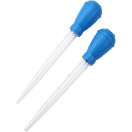 Manuell Vattenbytare för Akvarium, 2 st 30 ml Rengöringspipett, Avlägsnare för Akvarieavfall, Rengöring av Akvariegrus