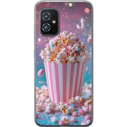 Kompatibel Mobilcover til Asus Asus Zenfone 8 Popcorn-spand retro bio snacks sjov figur
