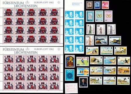 Europæiske lande - Frimærkepakke - Postfrisk