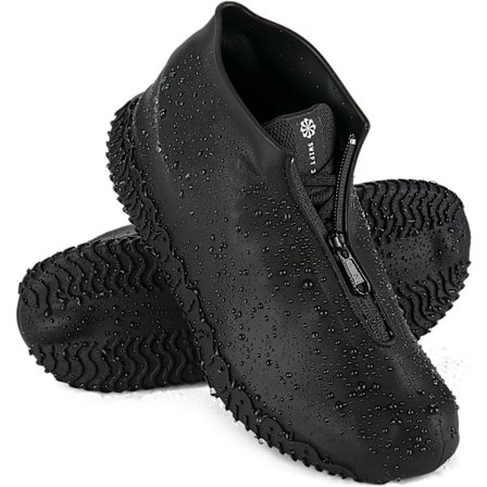 Vandtætte skoovertræk til regn Silikoneoversko med lynlås Skridsikre galoscher til mænd og kvinder