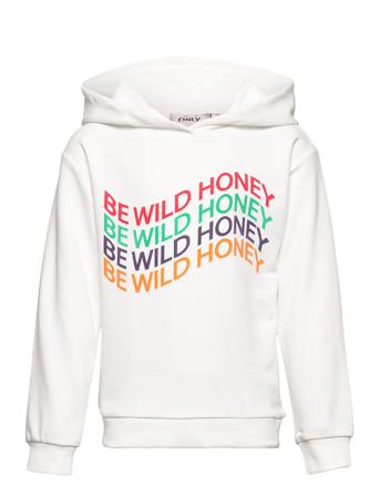 Koggroovy H Y L/S Hood Swt Hoodie Trøje Hvid Kids Only