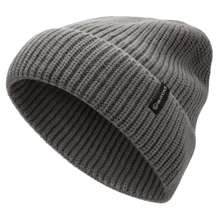 Baltic | Gorro de punto de canalé de acrílico gris para hombres - Gorros de punto
