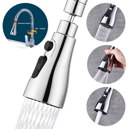 360° Drejelig Vask Vandhane Vandhane Spraydyse Hjem - Perfekt