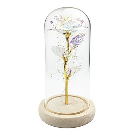 Evighedsrose med lyskæde - Holografisk