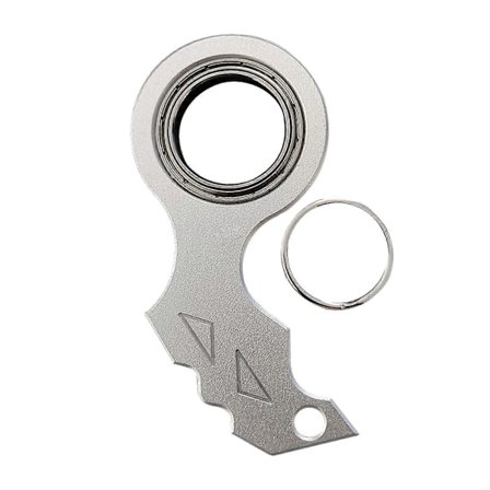 Nøglering Spinner Fidget Legetøj Lommeformat Fingerspids Metal Gadget Nøglering Stresslindring & Anti-Angst Sensorisk Legetøj til Teenagere & Voksne 