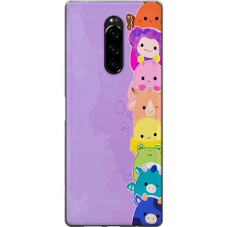 Kompatibelt Mobildeksel til Sony Xperia 1 Mørk silhuett av Jesus med tornekroner mot svart bakgrunn med sterk kontrast og hvit typografi