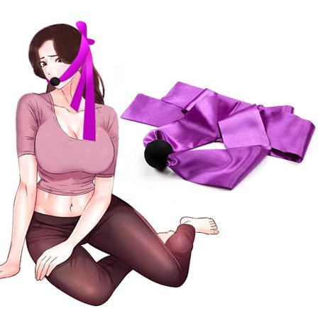 Sexet Lang Satin Læber Kugle Knebel Erotisk Legetøj Silikone BDSM Knebel Blød Blindfold Voksen Sex Legetøj Flirte Legetøj Sex Værktøj Tilbehør