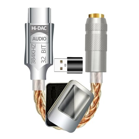 ALC5686 USB Typ C till 3,5 mm DAC Hörlursförstärkare Hörlursförstärkare Digitala avkodare Ljudkabeladapter Omvandlare