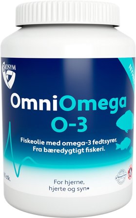 Biosym OmniOmega O-3 60 kaps, Helse & Madvarer, Kosttilskud, Fiskeolie & Omega 3