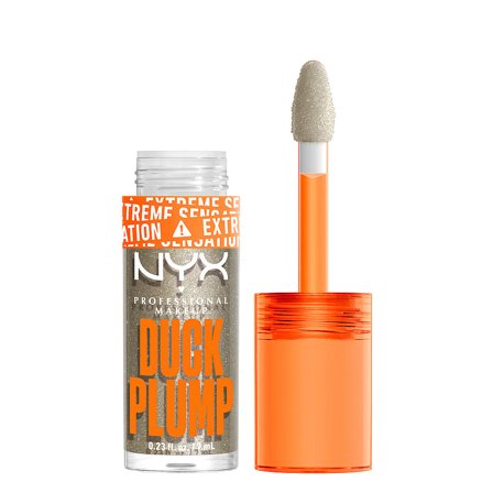 NYX PROFESSIONAL MAKEUP Duck Plump Trickz Lip Lacquer 20 Quazy Silver, Makeup, Læber, Læbestift