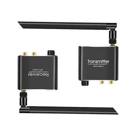 50M 2.4G Trådløs Audio Musik Transmitter og Receiver med 3.5mm R/L RCA Trådløs Audio Adapter fo