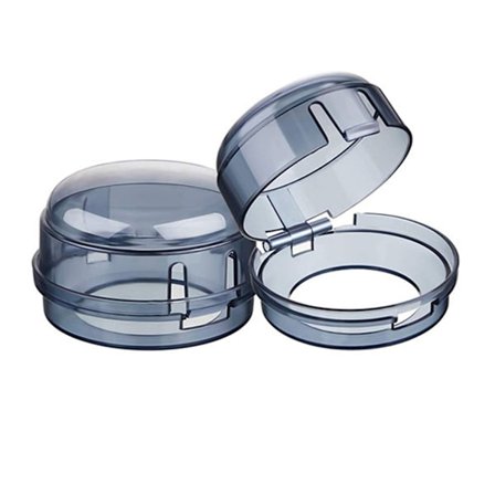 2 stk Baby Safety Ovnlås Låg Gaskomfur Knopper Dæksler Køkken Komfur Knop Dæksel Børnesikker Klart Udsigt Komfur Knop Dæksler