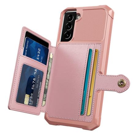 Stils kert Skal med Kortfack - Samsung Galaxy S22 Plus Roséguld