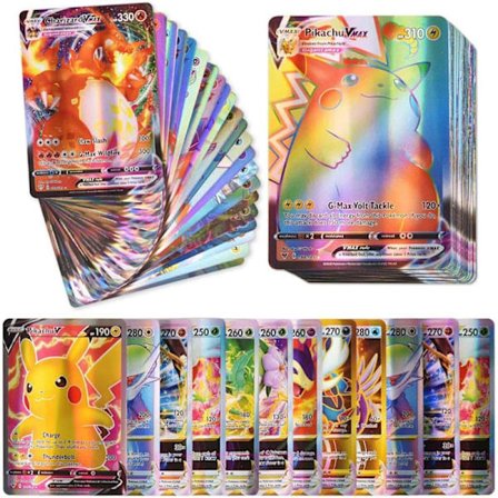 100 Ultra Sjeldne Kort - Ingen Duplikater - Perfekte Gaver til Barn og Samlere - DI