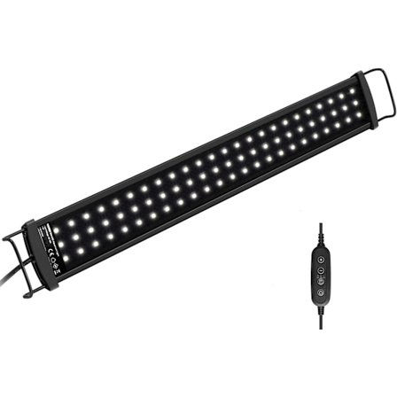 SlimLED LED-akvarielys, ferskvandsakvarielys, hvidt akvarielys med enkeltkanalscontroller, 43-60 cm, 26W, 2340 LM