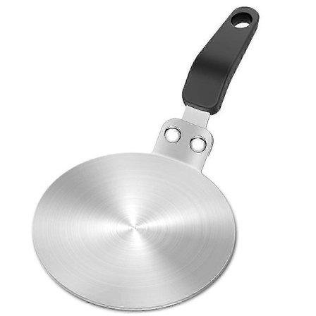 Induktionshäll Adapterplatta 13cm/5.1tum Rostfritt Stål Kylfläns för Aluminium & Rostfri Moka Kaffebryggare