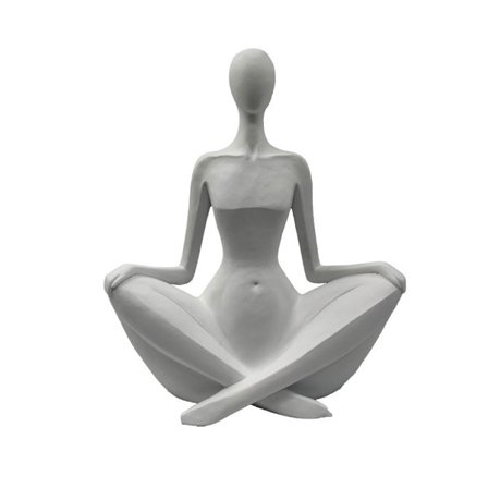 Hvid polyresin dekorativ figur – 24x10,5x29,5 cm