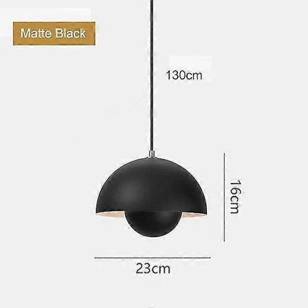 Moderne blomsterpotte pendellampe halvcirkel restaurant hængende loftslampe indendørs stue bar køkkenø lamper