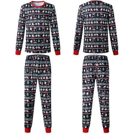 Vuxen Barn Familj Matchande Jul Pyjamas Xmas Nattkläder Pyjamas PJs Set