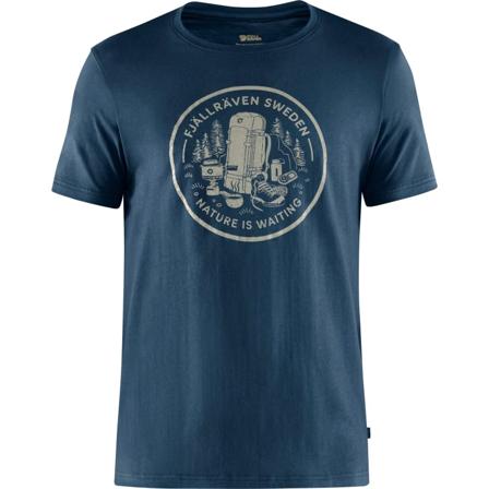 Fjällräven Men's Fikapaus T-shirt Men short-sleeved sweaters Blue S