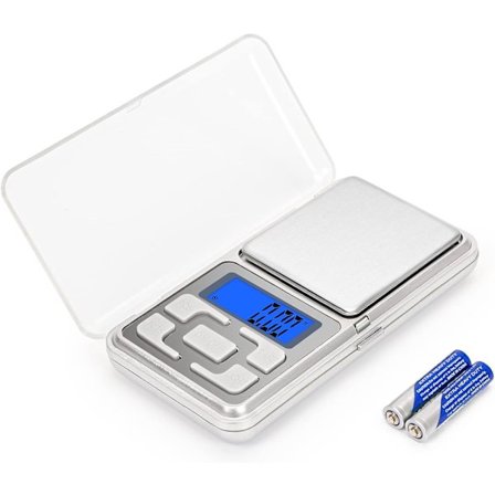 Præcisionsvægte, 500g 0,01g, Lommevægt, Smykkevægt, Tare F