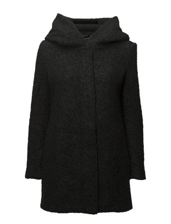 Onlsedona Boucle Wool Coat Otw Outerwear Coats Winter Coats Svart ONLY