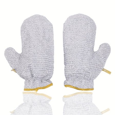 Seks høykvalitets oppvaskhansker i ståltråd med innebygd PVC, sklisikre og lette
