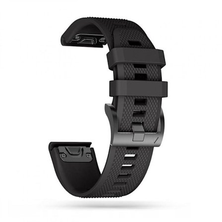 Glat Garmin Fenix Band 5/6/6 Pro - Sort