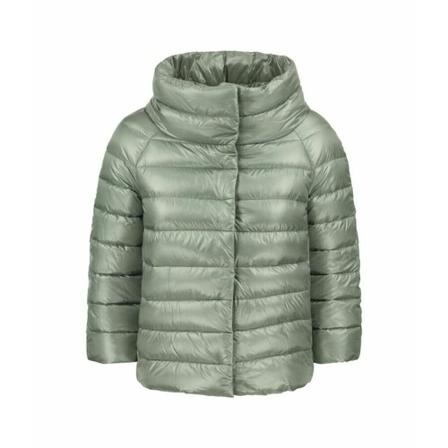 Herno Down Jacket With 3/4 Sleeve , Groen , Dames , Maat: M