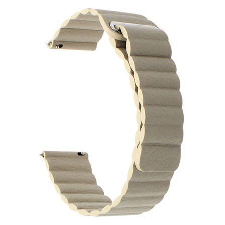 Samsung Gear Sport / Samsung Galaxy Watch Active 2 40 / 44mm klockarmband i läder - Ljusbrun