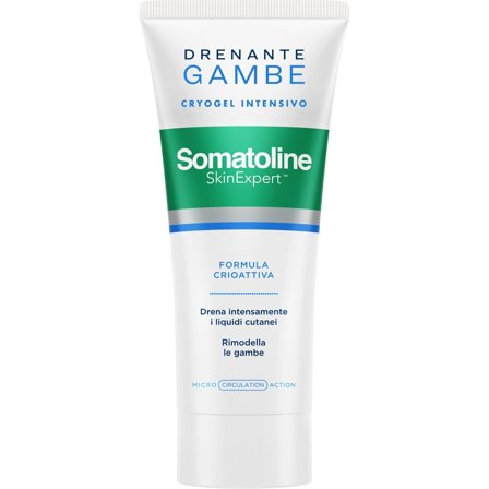 Somatoline Drenante Gambe Cryogel Intensivo 200ml - Crema gambe e glutei drenante