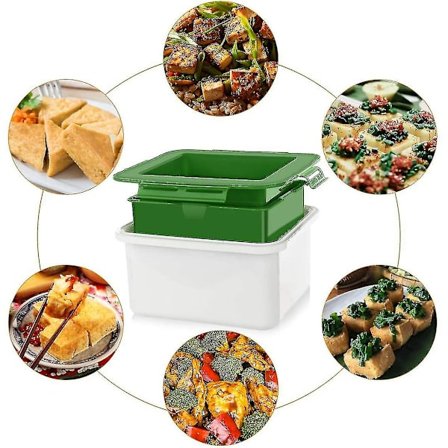 Tofu Press, Lätt att ta bort vatten från Tofu för bättre smak, Vattenavrinning, Diskmaskinssäker